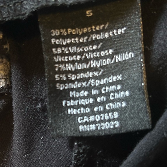 Black dress pants size 5 - Picture 3 of 4